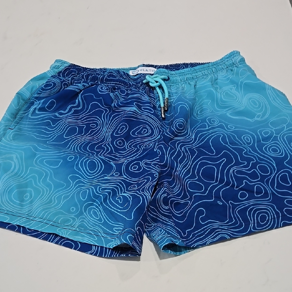 Blue Gradient Swim Shorts